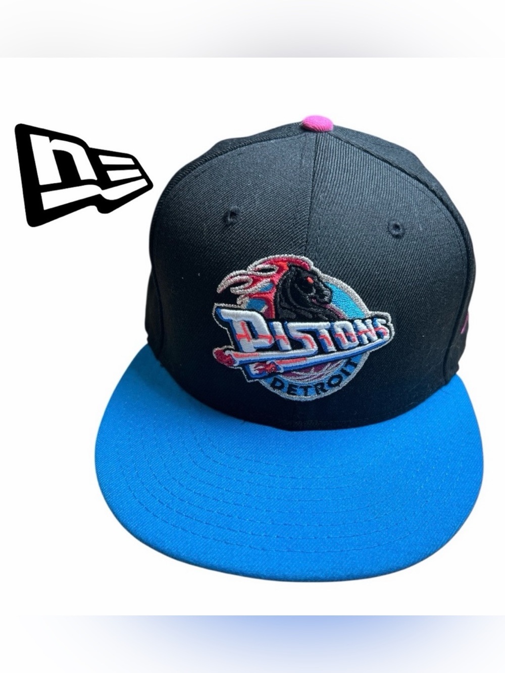 New Era Detroit Pistons 59Fifty Baseball‎ Hat - Size 7 1/2